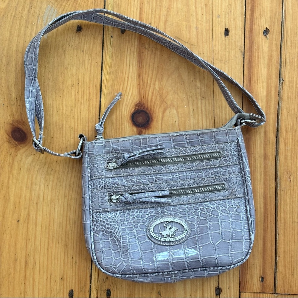 Beverly Hills Polo Club Croc Shoulder Bag Y2K